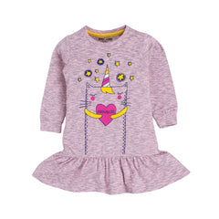 Girls "Meowgical" Unicorn Print Frock & Legging