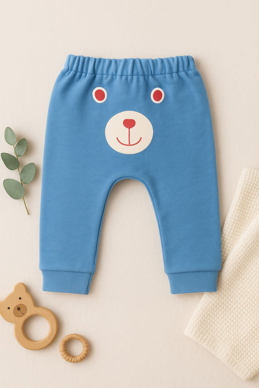 Baby's Unisex Coral Lion Print Graphic Jogger Pants – 100% Cotton, Soft & Playful