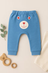 Baby's Unisex Coral Lion Print Graphic Jogger Pants – 100% Cotton, Soft & Playful