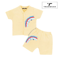 Infants Unisex Rainbow T-Shirt and Shorts Set - 100% Cotton Baby Outfit