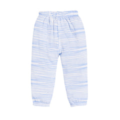 Girl's Cute Bunny Blue Sweat Top and Bottom Pyjama Set.