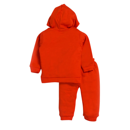 Kids Unisex Red Hoodie Set & 100% Cotton – 'School Need Your Love' Star Print