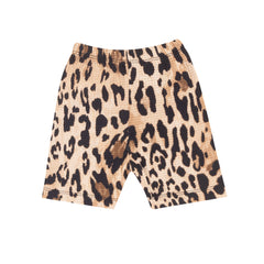Girl's Leopard Print T-Shirt and Shorts Set, 100% Cotton | Soft and Stylish Loungewear