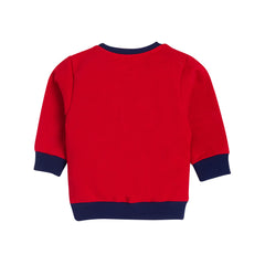 Boy's Red Bear "BOY" Sweat top and bottom set.100% Cotton