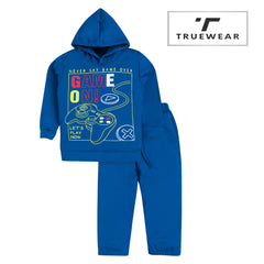 Boy's Blue "Game On!" Hoodie & Jogger Set, 100% Cotton