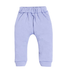 Kid's Unisex Purple "LOOK" Graphic Jogger Pants – 100% Cotton, Soft & Fun