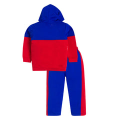 Boy's Red & Blue "Safari" Hoodie & Jogger Set, 100% Cotton