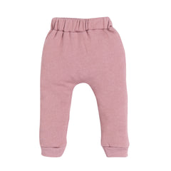 Kid's Unisex Tan colour "LOOK" Graphic Jogger Pants – 100% Cotton, Soft & Playful