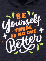 Kids Unisex "Be Yourself" Hoodie, 100% Cotton