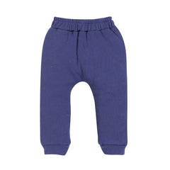 Kid's Unisex Blue Bicycle Graphic Jogger Pants – 100% Cotton, Stylish & Comfortable