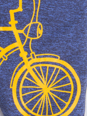 Kid's Unisex Blue Bicycle Graphic Jogger Pants – 100% Cotton, Stylish & Comfortable