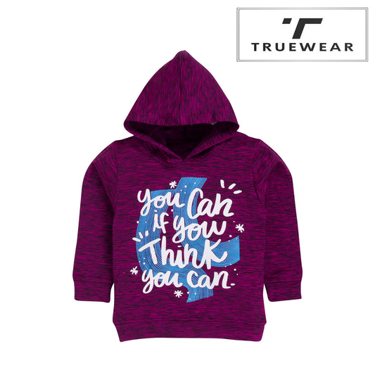 Kids Unisex "You Can If You Think You Can" Hoodie, 100% Cotton