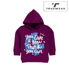 Kids Unisex "You Can If You Think You Can" Hoodie, 100% Cotton