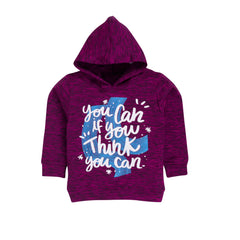 Kids Unisex "You Can If You Think You Can" Hoodie, 100% Cotton