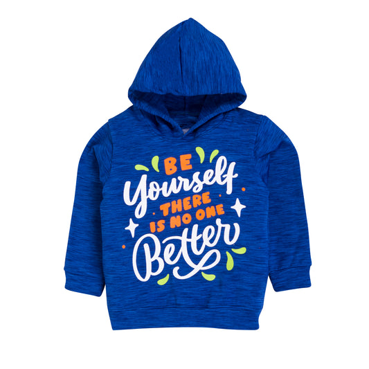 Kids Unisex Be Yourself Motivational Hoodie for Kids - 100% Cotton