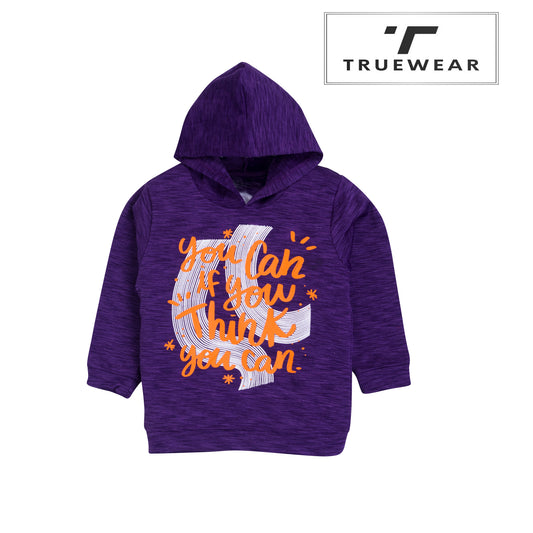 Kids Unisex "You Can If You Think You Can" Hoodie, 100% Cotton