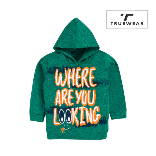 Kids Unisex "Where Are You Looking" Hoodie, 100% Cotton