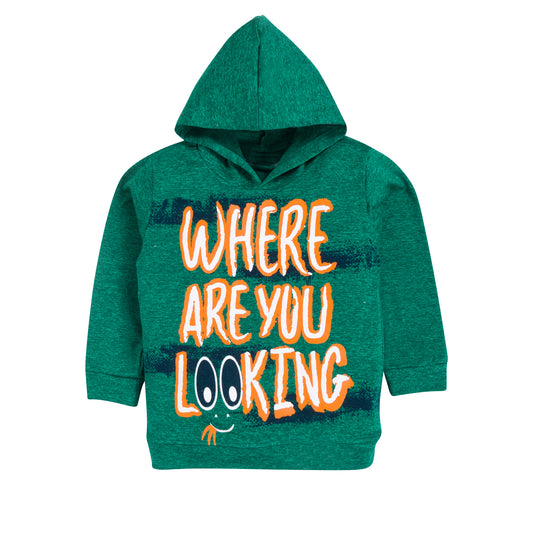 Kids Unisex "Where Are You Looking" Hoodie, 100% Cotton