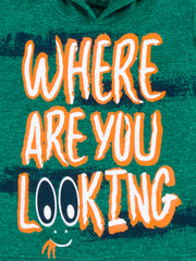 Kids Unisex "Where Are You Looking" Hoodie, 100% Cotton