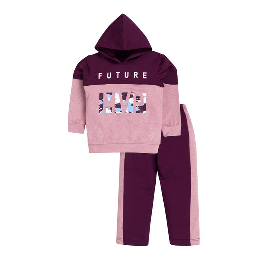 Girls "Future MVP" Hoodie & Joggers Set, 100% Cotton