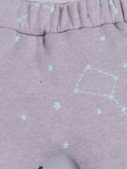 Baby's Unisex Starry Constellation Print Jogger Pants – 100% Cotton, Soft & Comfortable