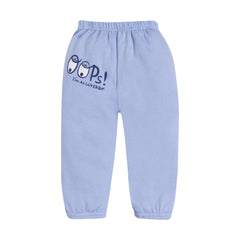 Kids Unisex Blue "Oops!" Hoodie & Joggers Set, 100% Cotton