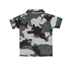 Kids Unisex Camouflage Print Nightsuit, 100% Cotton