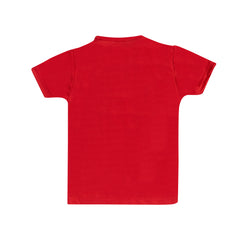 Boy's Red "Street Skate" T-Shirt & Shorts Set, 100% Cotton
